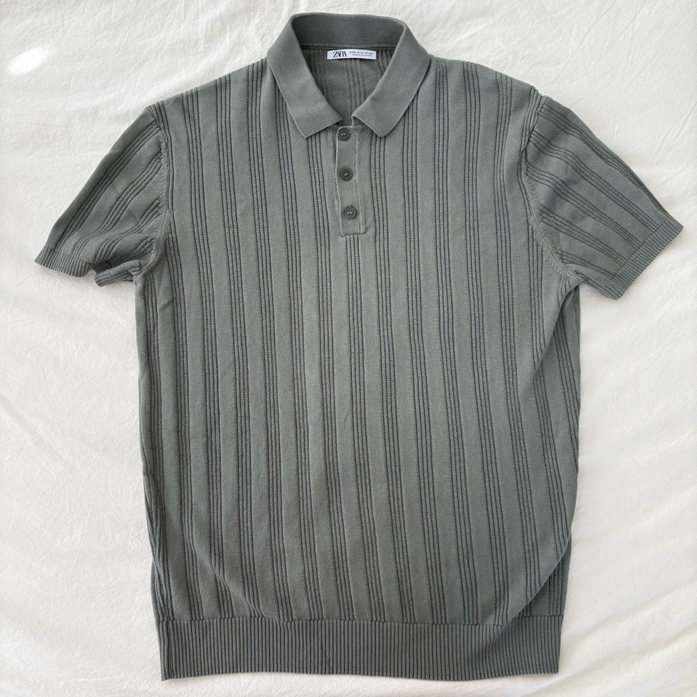 Zara Olive Polo Shirt